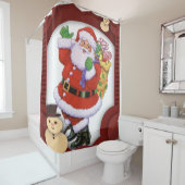 Rideaux De Douche Santa Claus (En situation)
