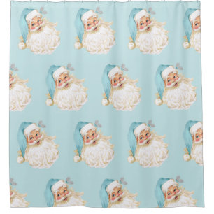 Rideaux De Douche Santa Claus Vintage de l'époque victorienne