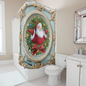 Rideaux De Douche Santa Noël (En situation)