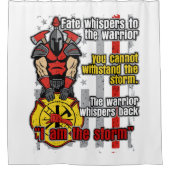 Rideaux De Douche Sapeur-pompier je suis la tempête (Devant)