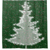 Rideaux De Douche Sapin de Noël Enchanted Winter Glow (Devant)
