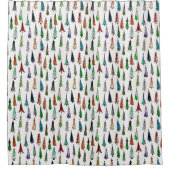 Rideaux De Douche sapins de Noël  (Devant)