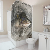 Rideaux De Douche Saumon de saut (En situation)