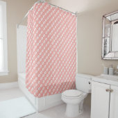 Rideaux De Douche Saumon Pastel (En situation)