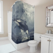Rideaux De Douche Saute-baleine sauvage (En situation)