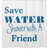 Rideaux De Douche Sauvez l'ami de douche de l'eau (Devant)