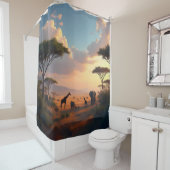 Rideaux De Douche Savannah Dawn -  (En situation)