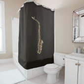 Rideaux De Douche Saxophone (En situation)