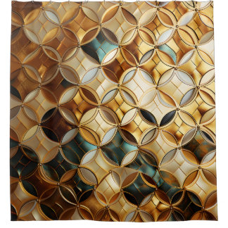 Rideaux De Douche "Scales de sirènes majestueuses Art déco"