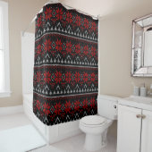 Rideaux De Douche Scandinave, tricot (En situation)