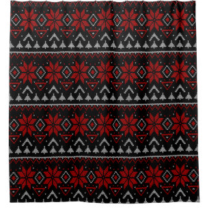 Rideaux De Douche Scandinave, tricot