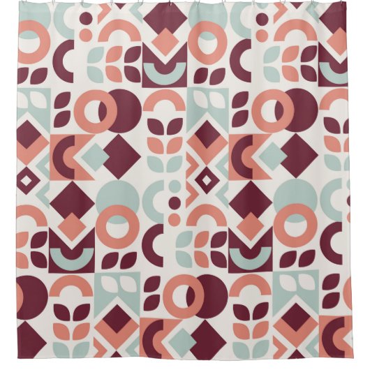 Rideaux De Douche Scandinavian pattern design. Simple modern retro b (Devant)