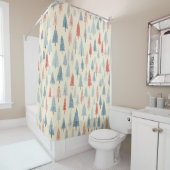Rideaux De Douche Scandinavian Winter Forest Pattern (3) (En situation)