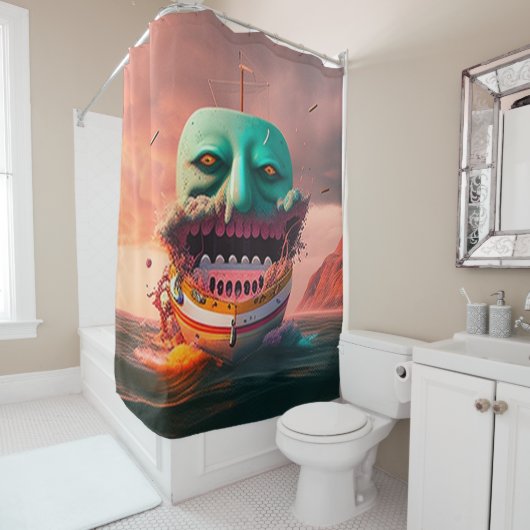 Rideaux De Douche Scary (En situation)