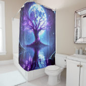 Rideaux De Douche Scène Artsy Moonlight (En situation)