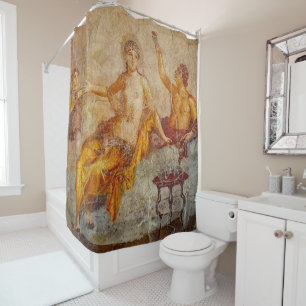 Rideaux De Douche Scène de boisson privée Fresco à Pompéi