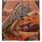 Rideaux De Douche Scène de la faune australienne Iguana Lizard (Devant)