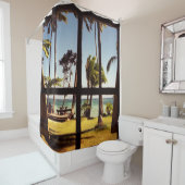 Rideaux De Douche Scène de la plage tropicale de Fidji (En situation)