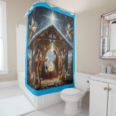 Rideaux De Douche Scène de nativité traditionnelle (En situation)