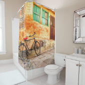 Rideaux De Douche Scène de rue du Rajasthan : Style indien (En situation)