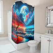 Rideaux De Douche Scène Océanique (En situation)