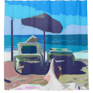 Rideaux De Douche Scenic Beach Shower Curtain
