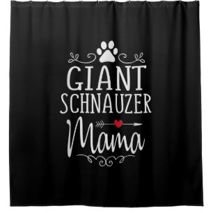 Rideaux De Douche schnauzer géant mama - amusant amant schnauzer cad
