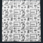 Rideaux De Douche Science Biologie Physique Géologie Motif de mathém<br><div class="desc">Une collection d'objets scientifiques forme ce geek amusant,  motif nerd. Il y a des éléments de diverses sciences,  dont les mathématiques,  la biologie,  la physique,  la géographie,  la géologie et la chimie.</div>