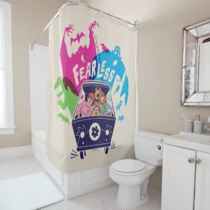 Rideaux De Douche Scooby-Doo La Machine Mystérieuse Sans Peur