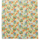 Rideaux De Douche Scooby-Doo Mystery Motif de fleurs (Devant)