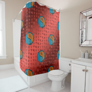 Rideaux De Douche Scorpion & Tigre de Bois