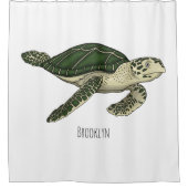 Rideaux De Douche Sea turtle cartoon (Devant)