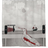 Rideaux De Douche Seaguls selfies (Devant)