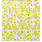 Rideaux De Douche Seamless bright lemon slices candy lollipops (Devant)