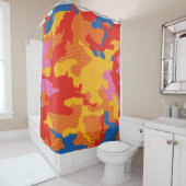 Rideaux De Douche Seamless camouflage background pattern. Seamless c (En situation)
