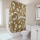 Rideaux De Douche Seamless floral pattern. abstract,art,background,b (En situation)