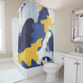 Rideaux De Douche Seamless geometric pattern with abstract camouflag (En situation)