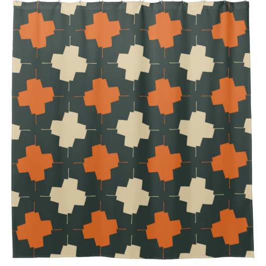 Rideaux De Douche Seamless pattern with bright geometric elements on (Devant)