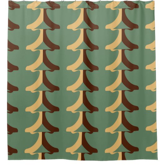 Rideaux De Douche Seamless retro pattern with vertical elements. abs (Devant)