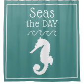 Rideaux De Douche Seas Day White Seahorse (Devant)