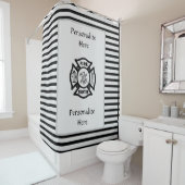 Rideaux De Douche Secourt de pompiers   (En situation)