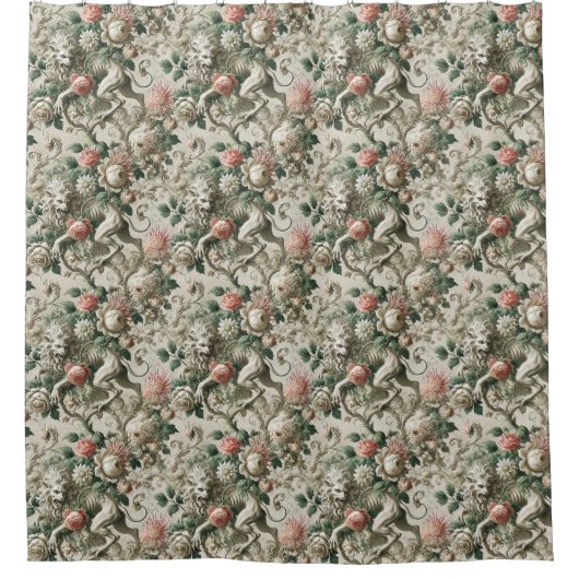Rideaux De Douche Sentinelle Bloombound - Design Floral Gothique (Devant)
