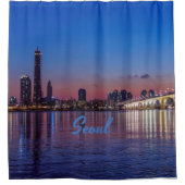 Rideaux De Douche Seoul, capitale de la Corée du Sud Skyline (Devant)