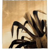 Rideaux De Douche Sepia Espagnol Aloe Plante photo (Devant)
