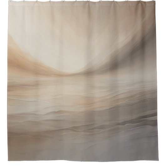 Rideaux De Douche Sepia Serenity : Tons Tranquilles (Devant)