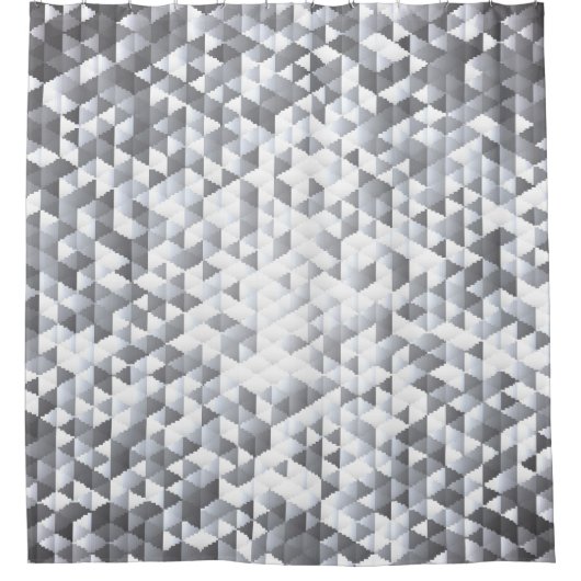 Rideaux De Douche Séquins d'argent : Arrière - plan de mosaïque scin (Devant)