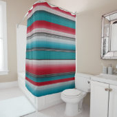 Rideaux De Douche Serape mexicaine #5 (En situation)