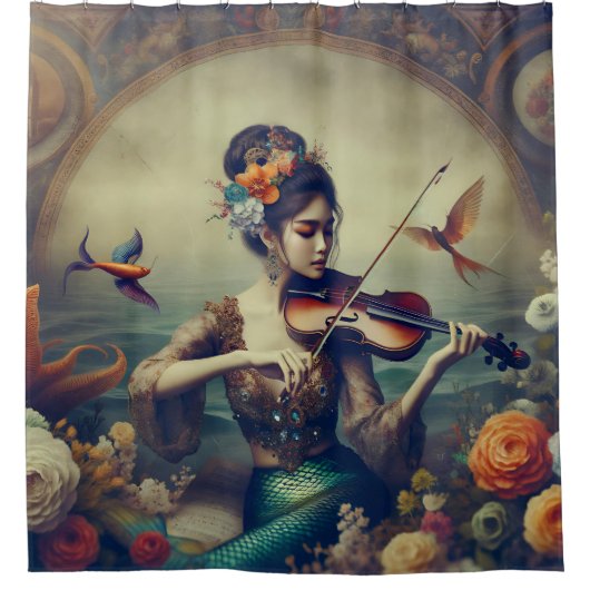 Rideaux De Douche "Serenade de la mer" (Devant)