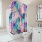 Rideaux De Douche Serendipity Crystal Blue (En situation)