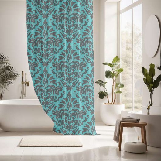 Rideaux De Douche Serene Damask Harmony